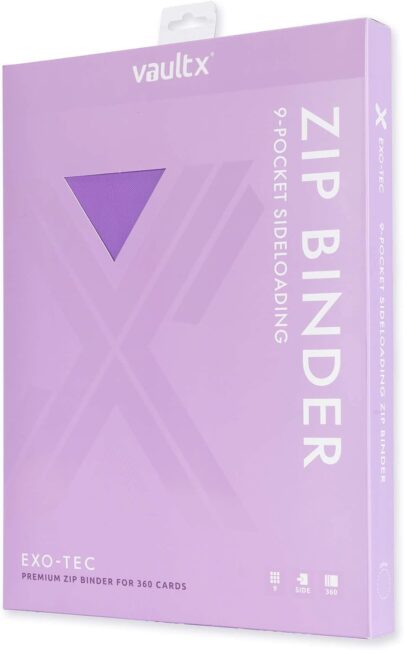Binder Vault X Premium eXo-Tec Zip na 360 kart Liliowy
