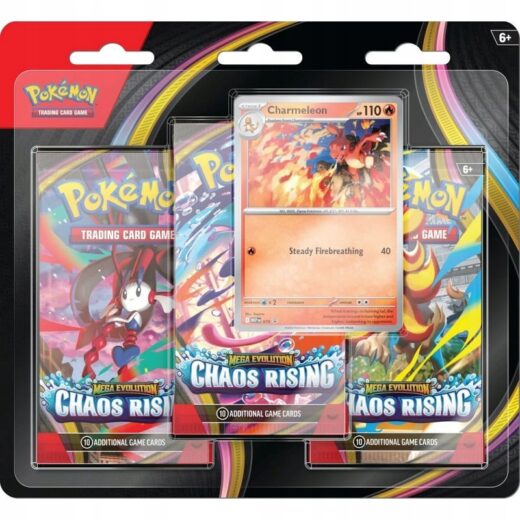 Pokemon TCG: Mega Evolution Chaos Rising 3-pack blister Charmeleon