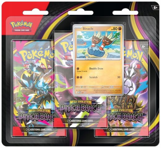 Pokemon TCG: Mega Evolution Pitch Black 3-Pack Blister Bundle